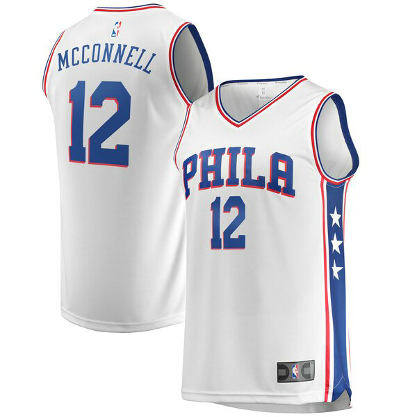 Maillot Philadelphia 76ers Homme T.J. McConnell 12 Association Edition Blanc
